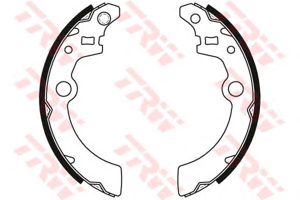 Комплект тормозных колодок TRW