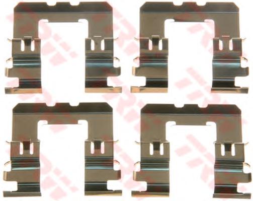 Комплектующие, колодки дискового тормоза TRW