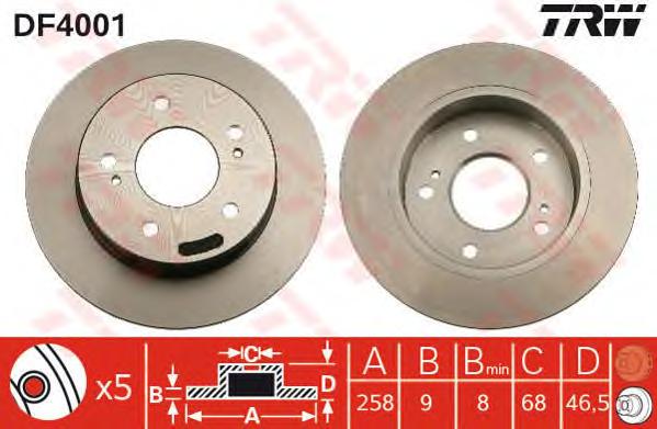 Тормозной диск TRW