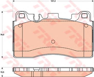 Комплект тормозных колодок, дисковый тормоз TRW GDB1906