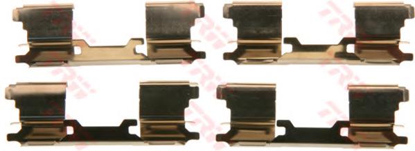 Комплектующие, колодки дискового тормоза TRW