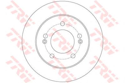 Тормозной диск TRW DF6144