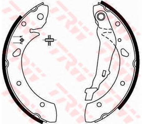 Комплект тормозных колодок TRW