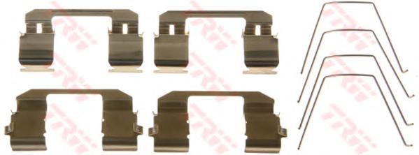 Комплектующие, колодки дискового тормоза TRW