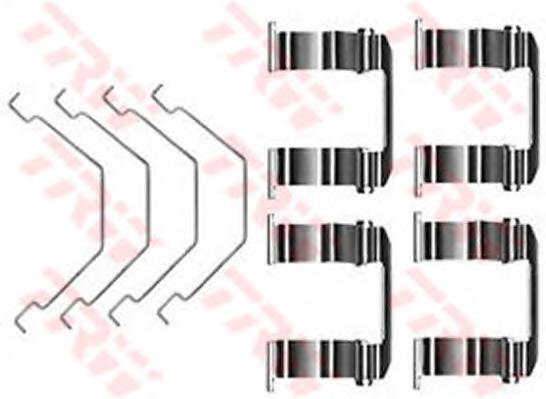 Комплектующие, колодки дискового тормоза TRW