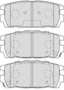 Комплект тормозных колодок, дисковый тормоз FERODO FDB1841
