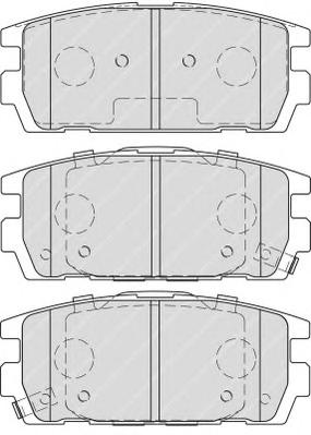 Комплект тормозных колодок, дисковый тормоз FERODO