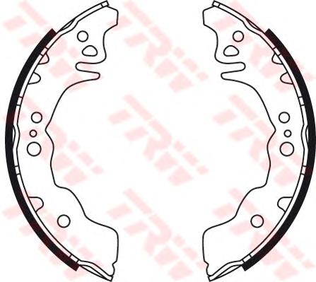 Комплект тормозных колодок TRW