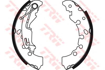 Комплект тормозных колодок TRW