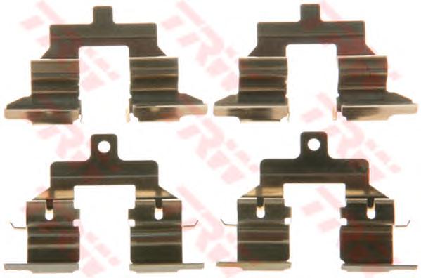 Комплектующие, колодки дискового тормоза TRW