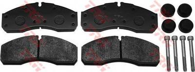 Комплект тормозных колодок, дисковый тормоз TRW