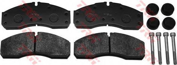 Комплект тормозных колодок, дисковый тормоз TRW