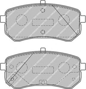 Комплект тормозных колодок, дисковый тормоз FERODO FDB1902