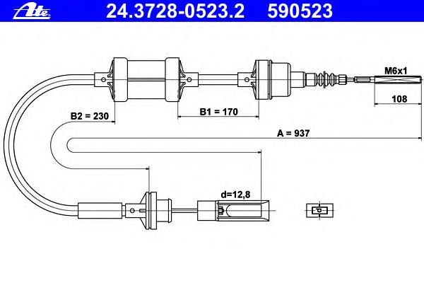 Трос сцепления ATE