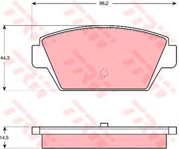 Комплект тормозных колодок, дисковый тормоз TRW GDB945