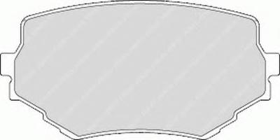 Комплект тормозных колодок, дисковый тормоз FERODO FDB1565