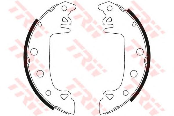 Комплект тормозных колодок TRW