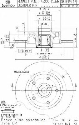 Тормозной диск BREMBO