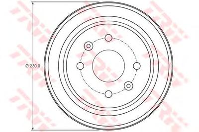 Тормозной барабан TRW DB4442