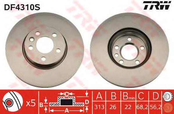 Тормозной диск TRW