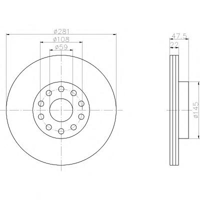 Тормозной диск TEXTAR