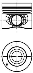 Поршень KOLBENSCHMIDT 40 558 610
