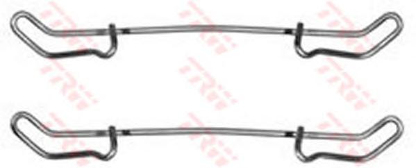 Комплектующие, колодки дискового тормоза TRW