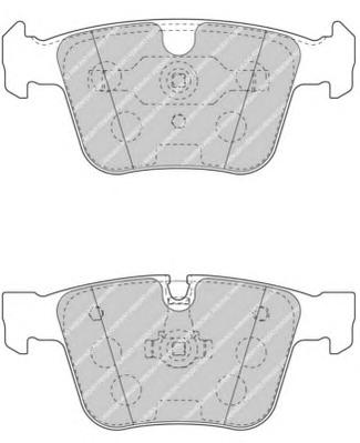 Комплект тормозных колодок, дисковый тормоз FERODO