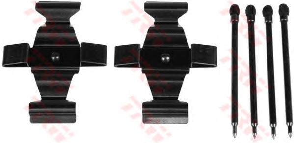 Комплектующие, колодки дискового тормоза TRW