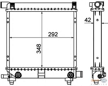 Радиатор охлаждения HELLA 8MK376 711-311