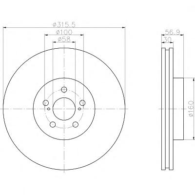 Тормозной диск TEXTAR