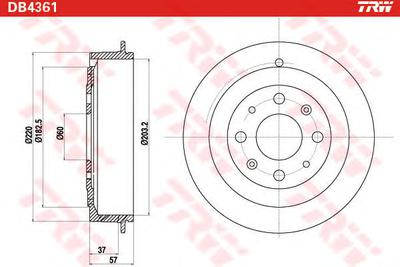 Тормозной барабан TRW