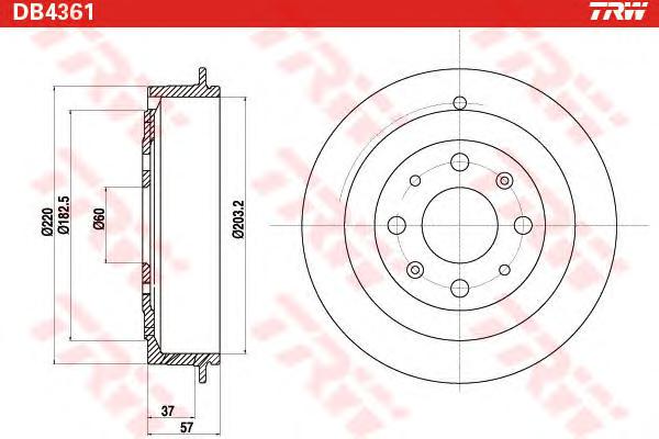 Тормозной барабан TRW