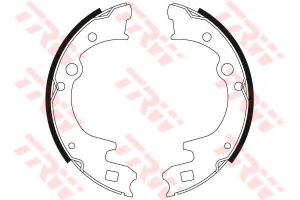 Комплект тормозных колодок TRW