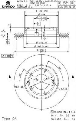 Тормозной диск BREMBO