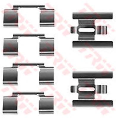 Комплектующие, колодки дискового тормоза TRW