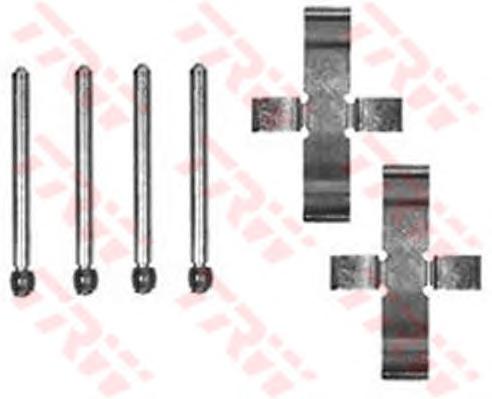 Комплектующие, колодки дискового тормоза TRW