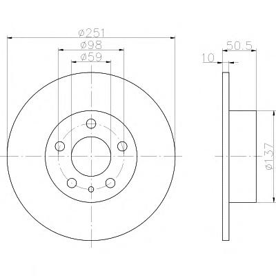 Тормозной диск TEXTAR