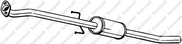 Средний глушитель выхлопных газов BOSAL