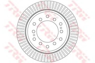 Тормозной диск TRW DF6342