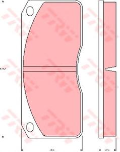Комплект тормозных колодок, дисковый тормоз TRW GDB5056