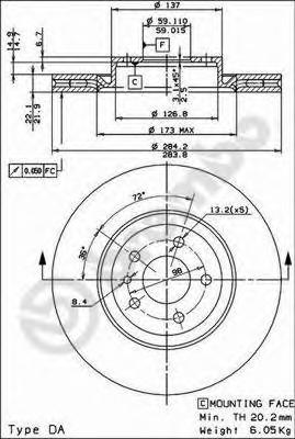 Тормозной диск BREMBO