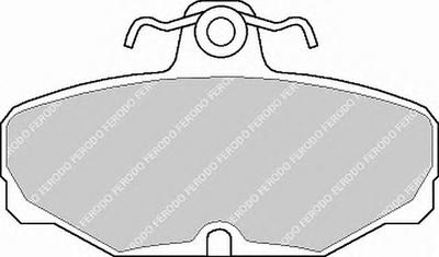 Комплект тормозных колодок, дисковый тормоз FERODO FDB398