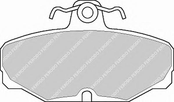 Комплект тормозных колодок, дисковый тормоз FERODO