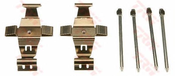 Комплектующие, колодки дискового тормоза TRW