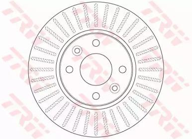 Тормозной диск TRW DF6186