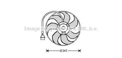 Вентилятор, охлаждение двигателя AVA QUALITY COOLING AI7509