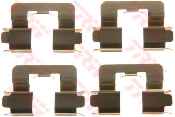 Комплектующие, колодки дискового тормоза TRW