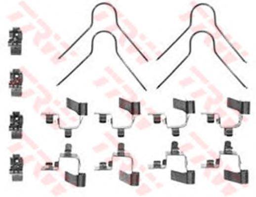 Комплектующие, колодки дискового тормоза TRW
