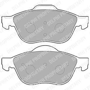 Комплект тормозных колодок, дисковый тормоз DELPHI